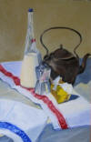 still life with milk and butter